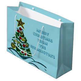 Crafty Tree Christmas Große Geschenktüte