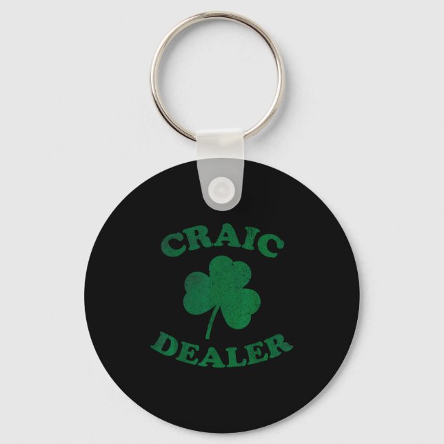 Craic Er Funny St. Patrick's Day Shamrock Tee  Schlüsselanhänger (Vorderseite)