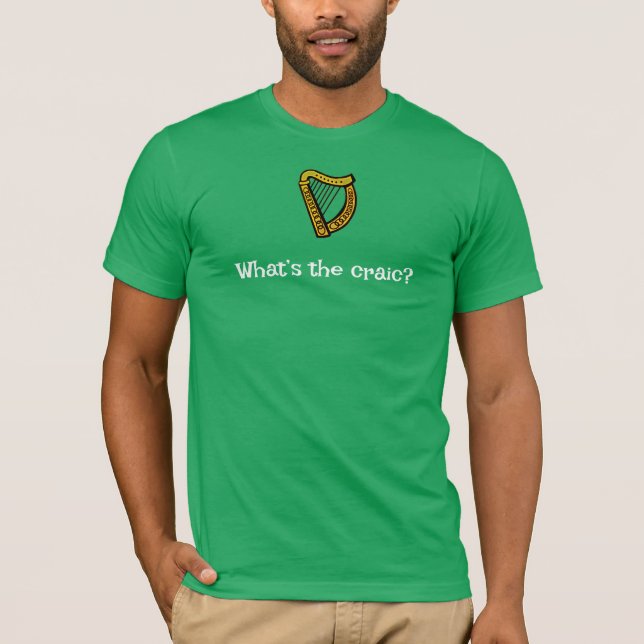 Craic green tee (Vorderseite)