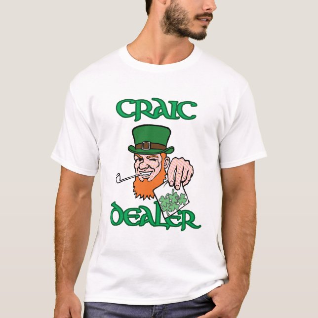 Craic Händler-Weiß-T-Shirt T-Shirt (Vorderseite)