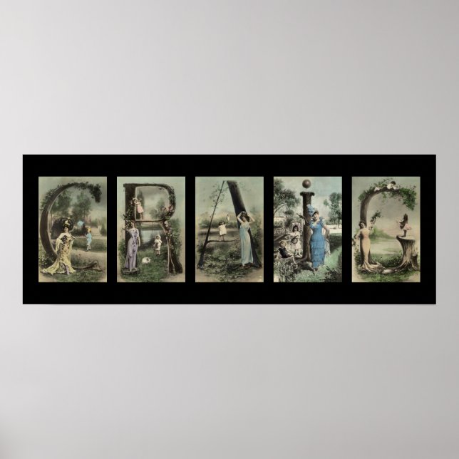 CRAIG Alphabet Letter Name Art Poster (Vorne)