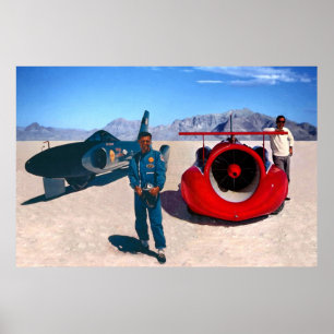 Craig Breedlove und Art Arfons (zugeschnitten) Poster