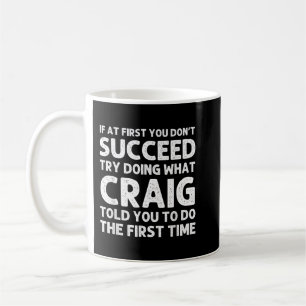 CRAIG Gift Name Personalized Birthday Funny Christ Kaffeetasse