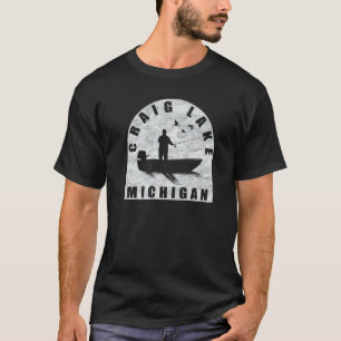 Craig Lake Fischen Michigan T-Shirt