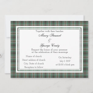 Craig Scottish Wedding Einladung
