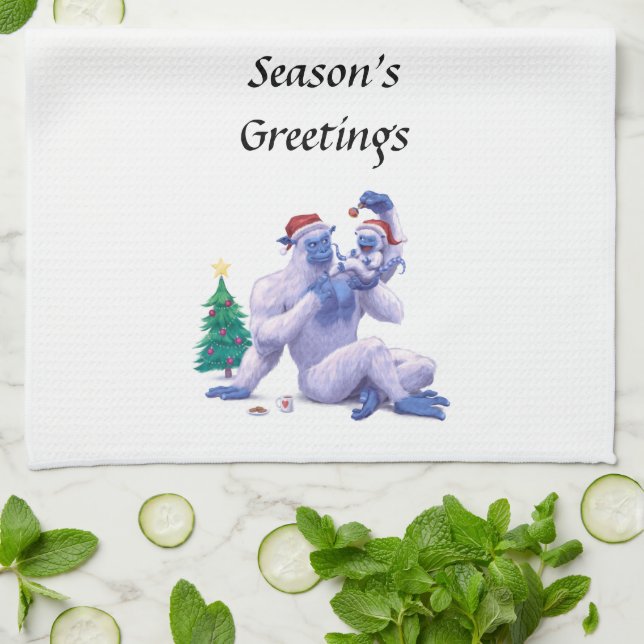 Craig und Ellie Weihnachtsküchentücher Geschirrtuch (Gefaltet)