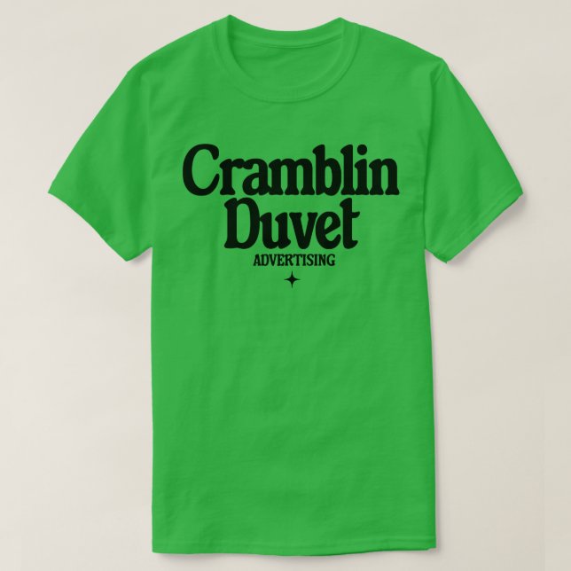 Cramblin Duvet Werbung T-Shirt (Design vorne)