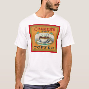 Cramers auserlesener Kaffee-Aufkleber T-Shirt