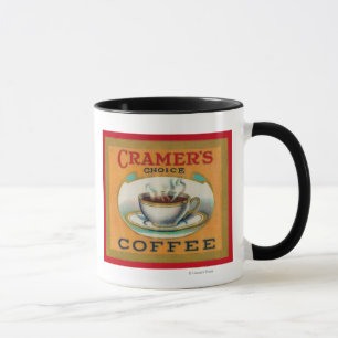 Cramers auserlesener Kaffee-Aufkleber Tasse