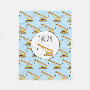 Cranbau Truck Baby Individuelle Name Fleecedecke