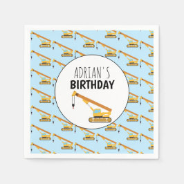 Cranbau Truck Boy Birthday Party Serviette