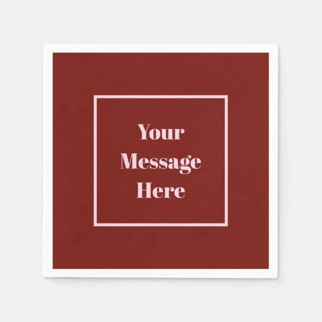 Cranbere und Party für benutzerdefinierte Meldunge Serviette (Vorderseite)