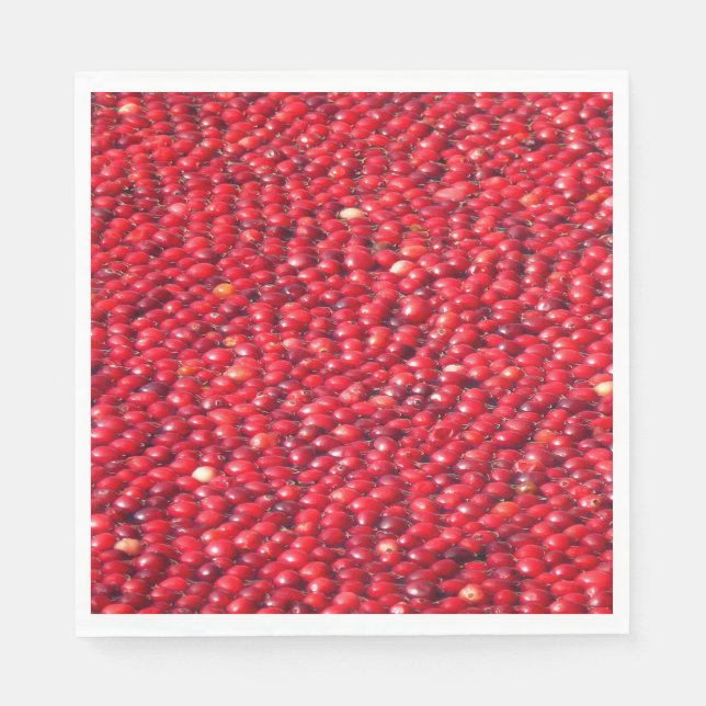 Cranberries Festivals Red Serviette (Vorderseite)