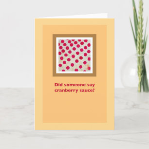 Cranberries Humoraler Erntedank Karte