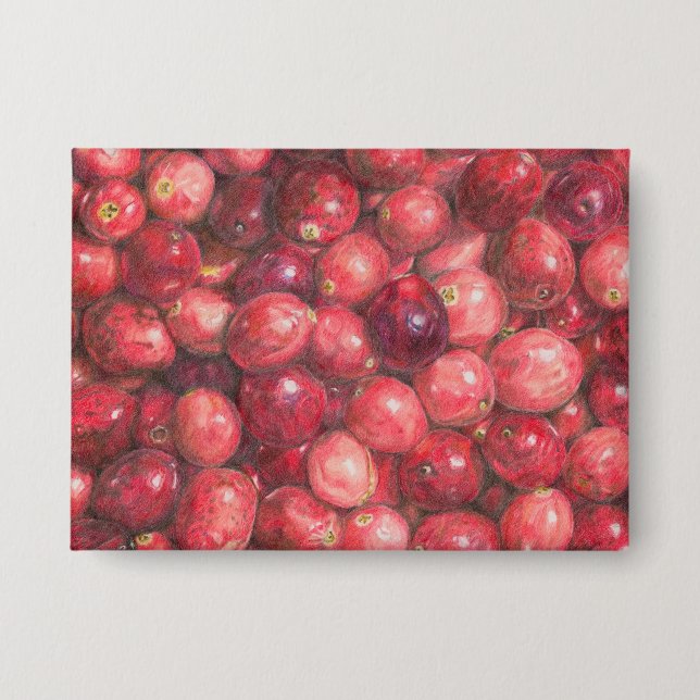 Cranberries Stillleben Button (Vorderseite)