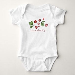 Cranberry Baby Bodysuit Wassercolor Baby Strampler