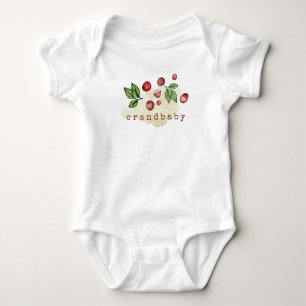 Cranberry Baby Bodysuit Wassercolor Baby Strampler