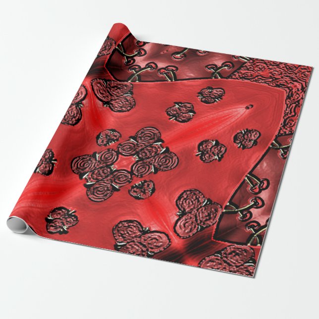 Cranberry Basar  Geschenkpapier (Ungerollt)