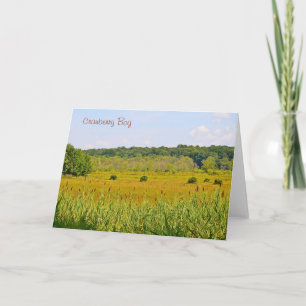 Cranberry Bog Notecard Karte