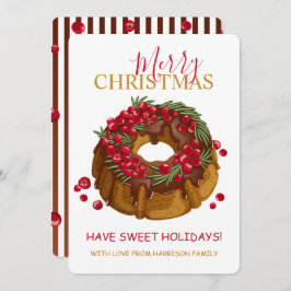 Cranberry Bundt Cake Frohe Weihnachten