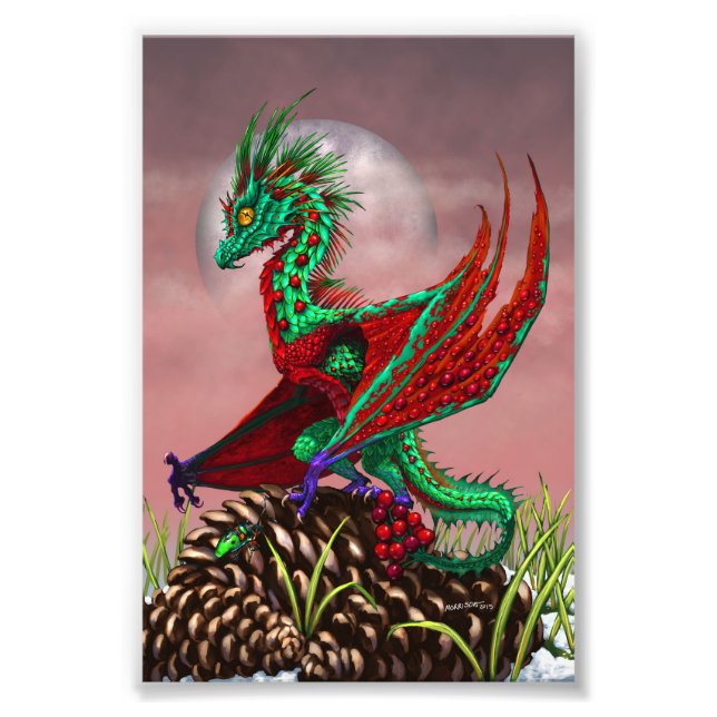 Cranberry Dragon 4x6 Print Fotodruck (Vorne)