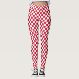 Cranberry Fizz Schachbrettmuster Leggings