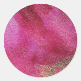 Cranberry Gold Runder Aufkleber