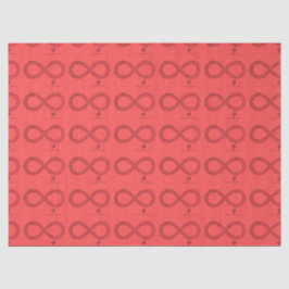 Cranberry Gradient Infinity Hearts Seidenpapier