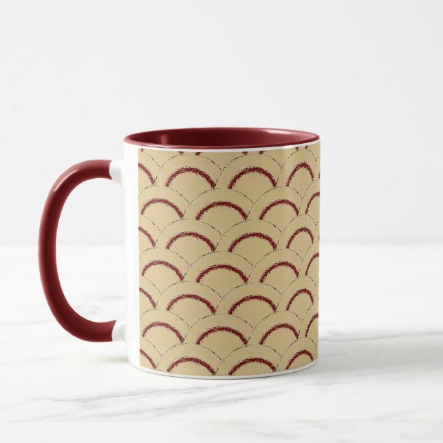 Cranberry Halbring Design Tasse (Links)