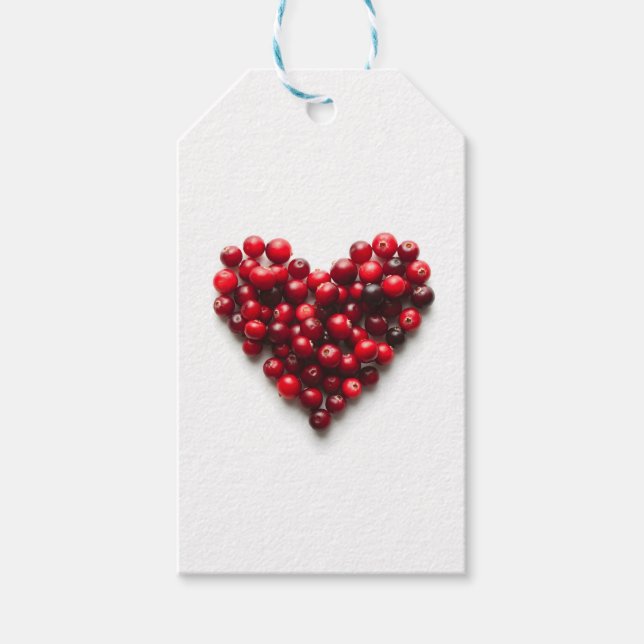 Cranberry Heart Geschenkanhänger (Vorderseite)