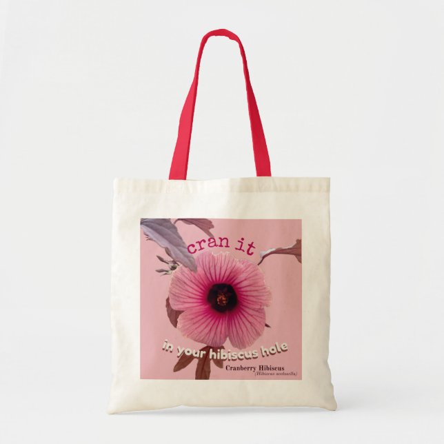 Cranberry Hibiskus Tasche (Vorne)