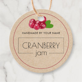 Cranberry Jam Custom Product Label Hang Tags
