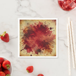 Cranberry Juice Burst bedrückte Tinte Decoupage Serviette