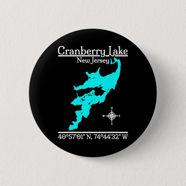 Cranberry Lake, New Jersey  Button (Vorderseite)