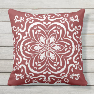 Cranberry Mandala Kissen Für Draußen