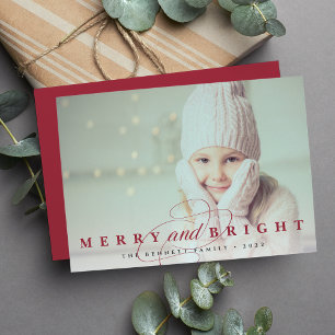 Cranberry Merry & Bright Foto Feiertagskarte