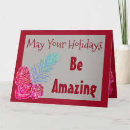 Cranberry Moderne Weihnachtskarte Karte