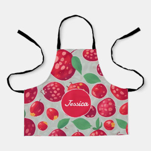 Cranberry Mosaic Personalisiertes Muster Schürze