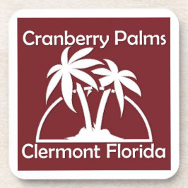 Cranberry Palms Coasters Getränkeuntersetzer