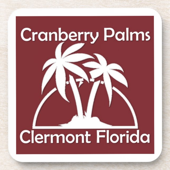Cranberry Palms Coasters Getränkeuntersetzer (Vorderseite)