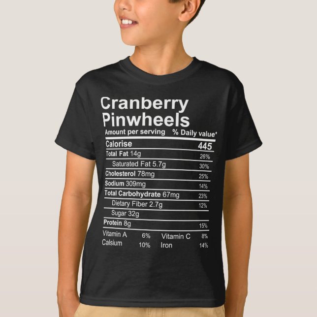 Cranberry Pinwheels T-Shirt (Vorderseite)