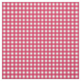 Cranberry Red Karo Gingham für Zuhause Canning Lid Stoff