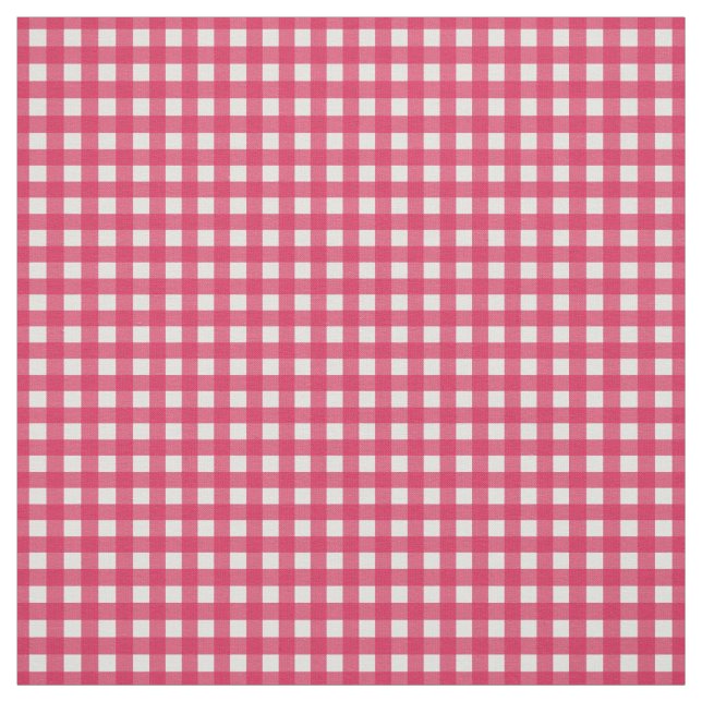 Cranberry Red Karo Gingham für Zuhause Canning Lid Stoff (Muster)