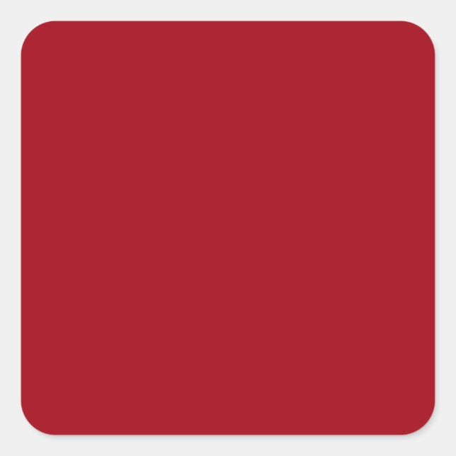 Cranberry Red Square Stickers (Vorderseite)