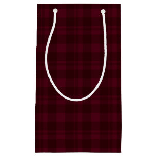 Cranberry Red Tartan Geschenktasche Kleine Geschenktüte