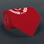Cranberry Red White Laurel Wreath Initial Monogram Krawatte<br><div class="desc">Cranberry Red and White Wheat Laurel Wreath Initial Monogram Ein stilvoller solider Hintergrund mit einem gerahmten Bereich für Ihr Monogramm, Ihren Namen oder andere Texte. Sie können auch den Schriftart ändern, die Größe und Farbe des Schriftartes anpassen, den Text verschieben, zusätzliche Textfelder hinzufügen usw. Wenn Sie dieses Design in anderen...</div>