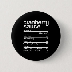 Cranberry-Sauce-Ernährung Lustiges Thanksgiving Ch Button