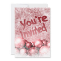 Cranberry Weihnachts-Party individuelle Einladunge