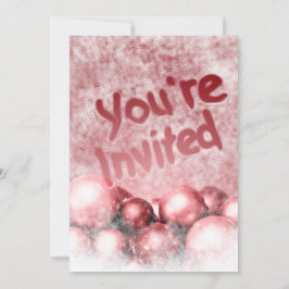 Cranberry Weihnachts-Party individuelle Einladunge Einladung