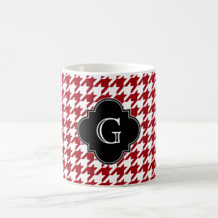Cranberry Welches Hahnentrittmuster Blk Quatrefoli Kaffeetasse